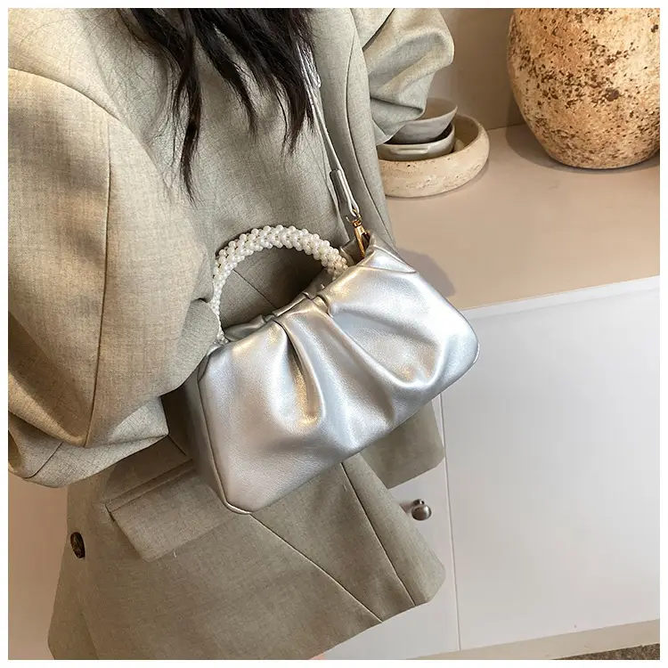 Black Pearl-Handle Shoulder Bag for Women — feature 47