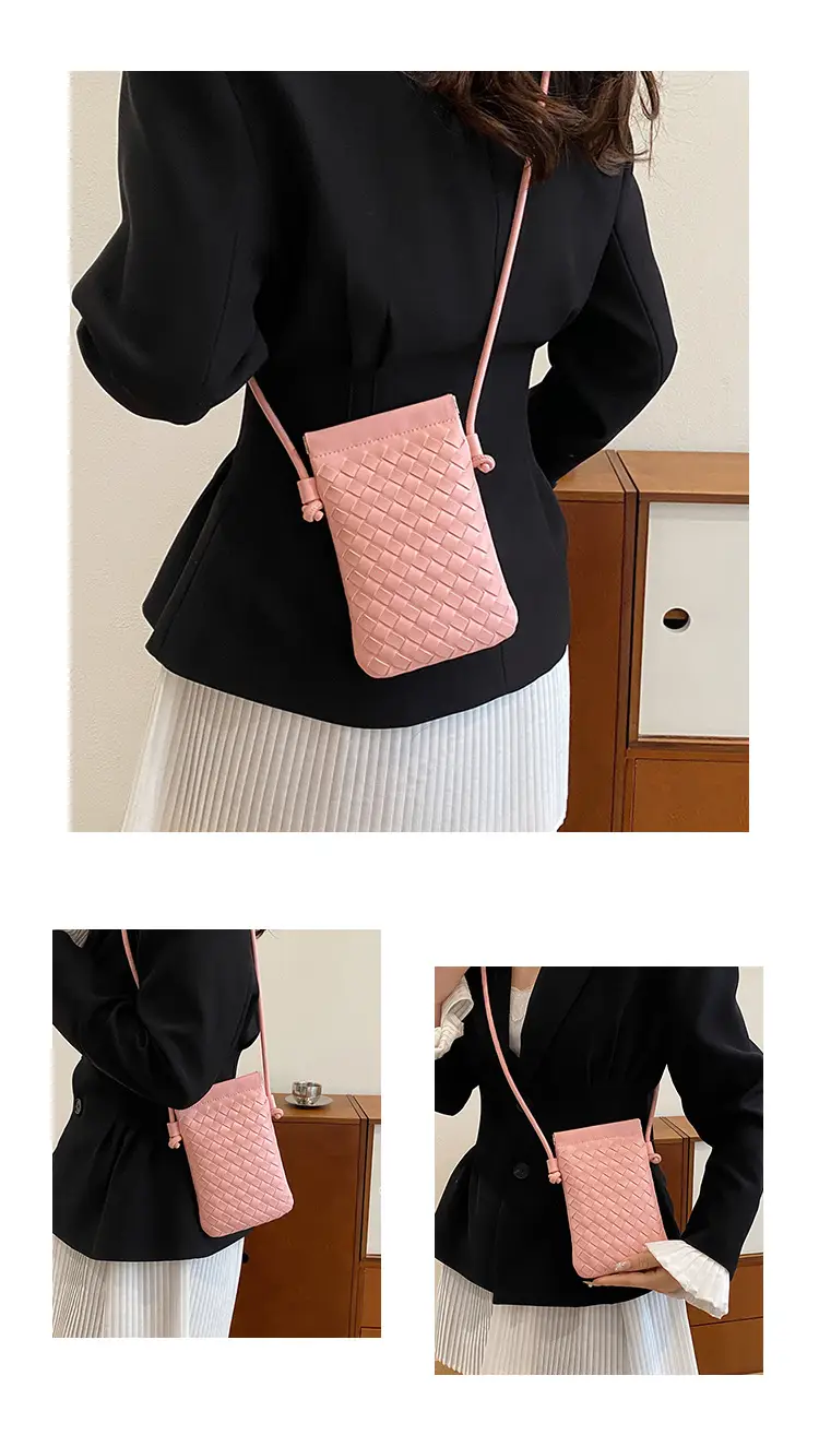 Mini Handwoven Shoulder Bag Beige Crossbody — feature 12
