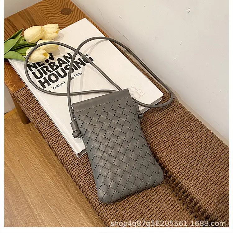 Mini Handwoven Shoulder Bag Beige Crossbody — feature 21