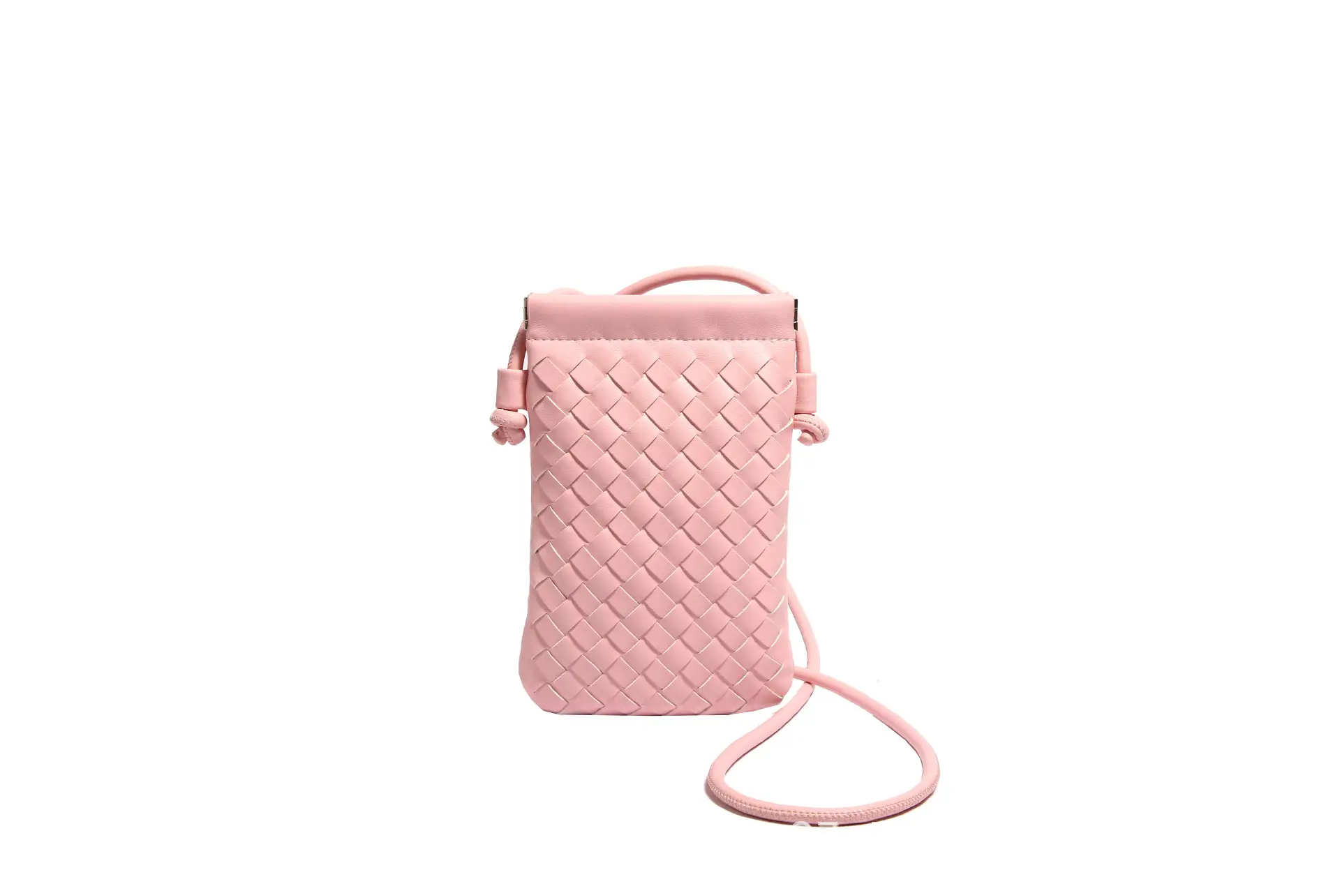 Mini Handwoven Shoulder Bag Beige Crossbody