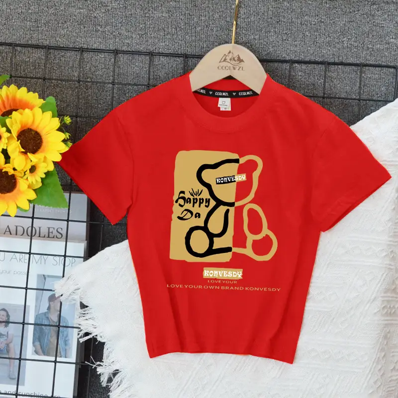Boys Cotton Summer T-Shirt White 2024 - Image 3