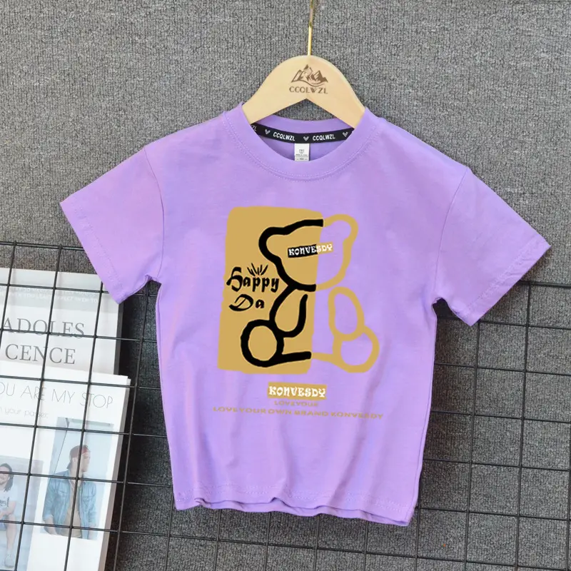 Boys Cotton Summer T-Shirt White 2024 - Image 7