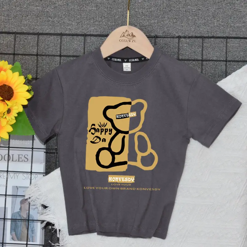 Boys Cotton Summer T-Shirt White 2024 - Image 8