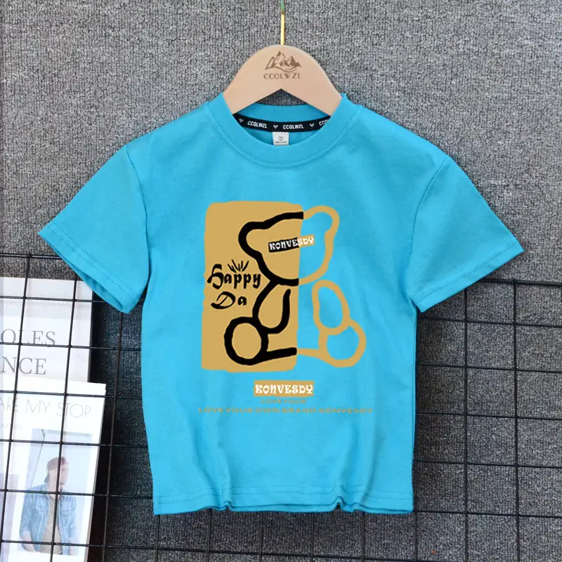 Boys Cotton Summer T-Shirt White 2024 - Image 9