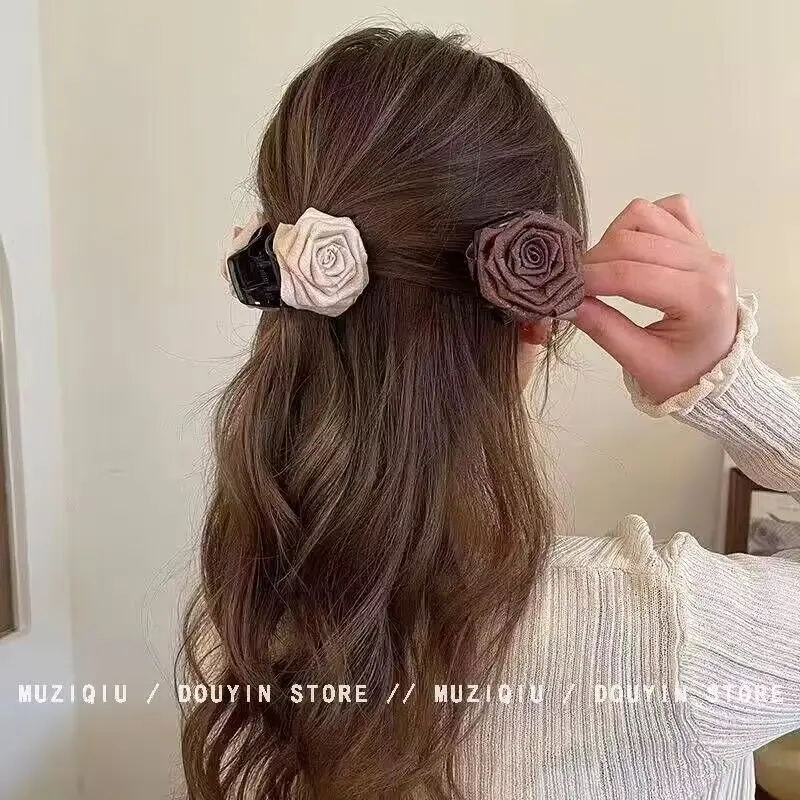 Three-Dimensional Rose Hairpin for Women Elegant Summer - Image 3