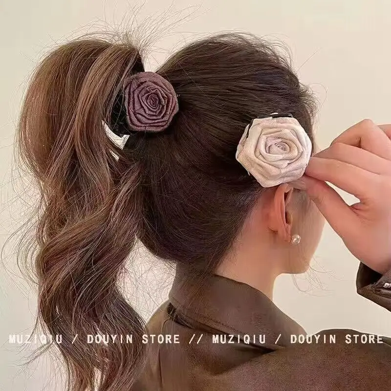 Three-Dimensional Rose Hairpin for Women Elegant Summer - Image 4