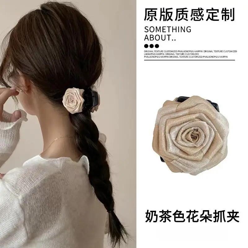Three-Dimensional Rose Hairpin for Women Elegant Summer - Image 5