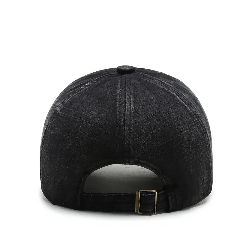 Men's Black Baseball Cap with Letter Embroidery - Image 8