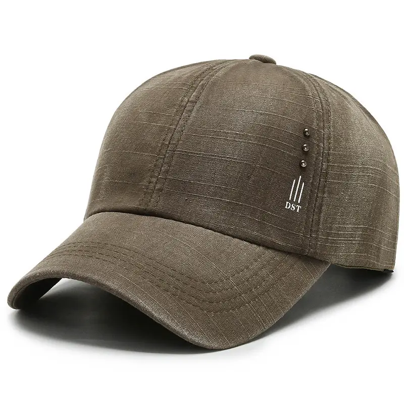 Men's Black Baseball Cap with Letter Embroidery - Image 4