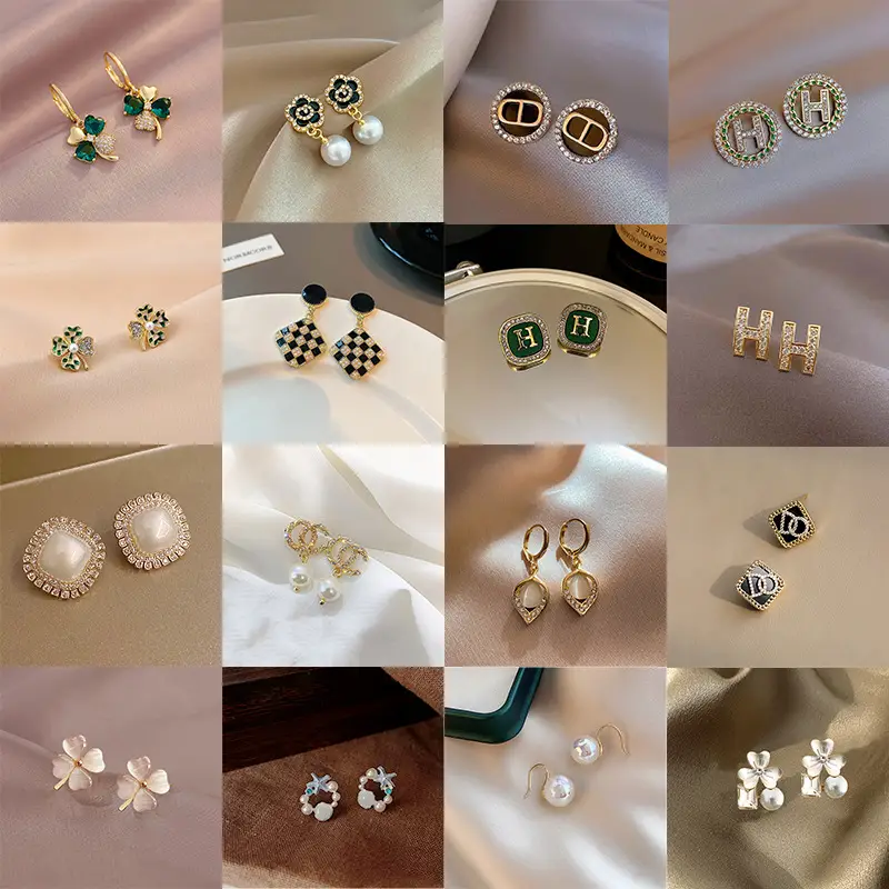 S925 Silver Needle Earrings for Women Light Luxury Geometric Design — feature 2