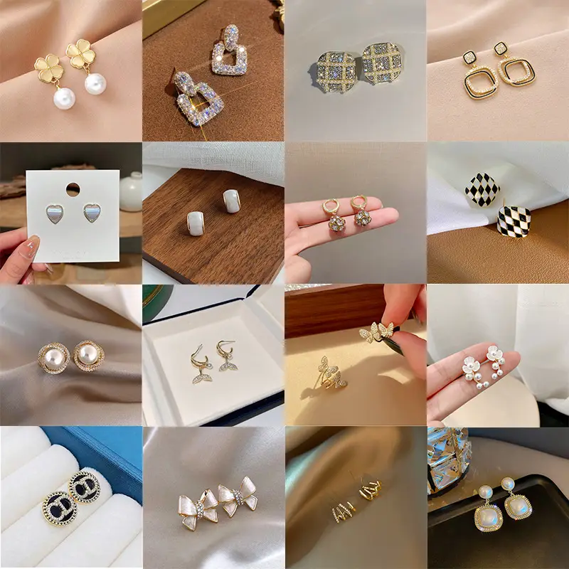 S925 Silver Needle Earrings for Women Light Luxury Geometric Design — feature 3