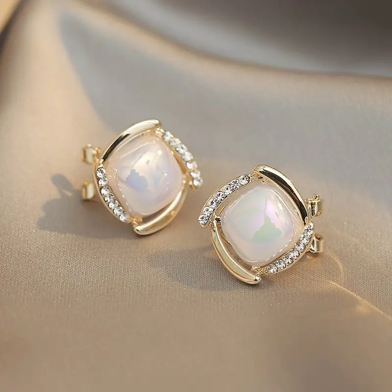 S925 Silver Needle Earrings for Women Light Luxury Geometric Design - Image 20