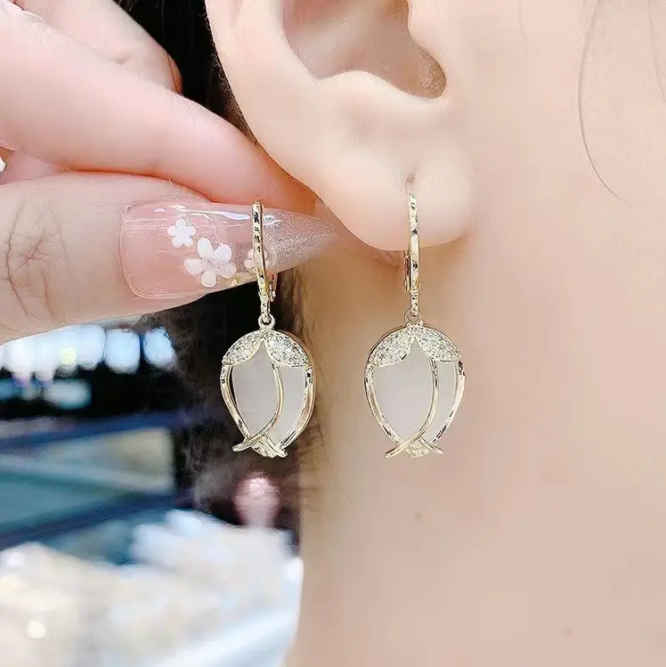 S925 Silver Needle Earrings for Women Light Luxury Geometric Design - Image 32