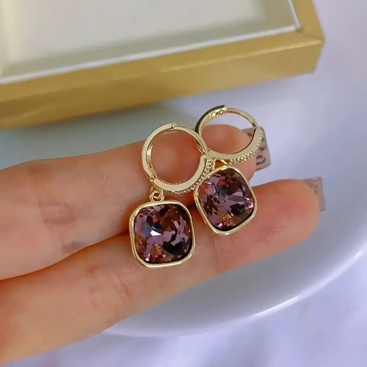 S925 Silver Needle Earrings for Women Light Luxury Geometric Design - Image 34