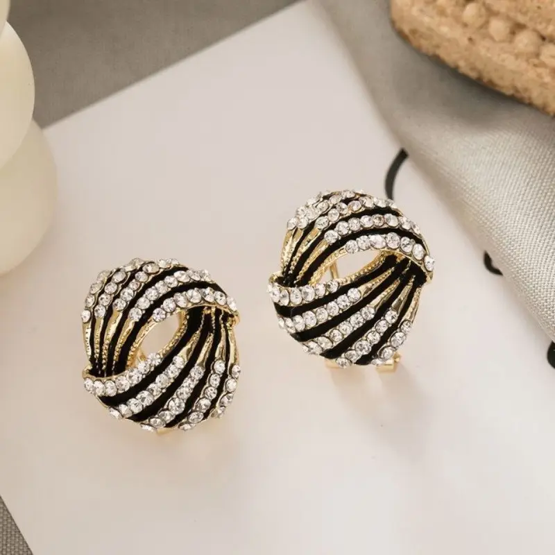S925 Silver Needle Earrings for Women Light Luxury Geometric Design - Image 39