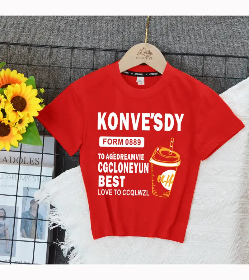 Korean Boys T-Shirt Black Summer Base Style — feature 14