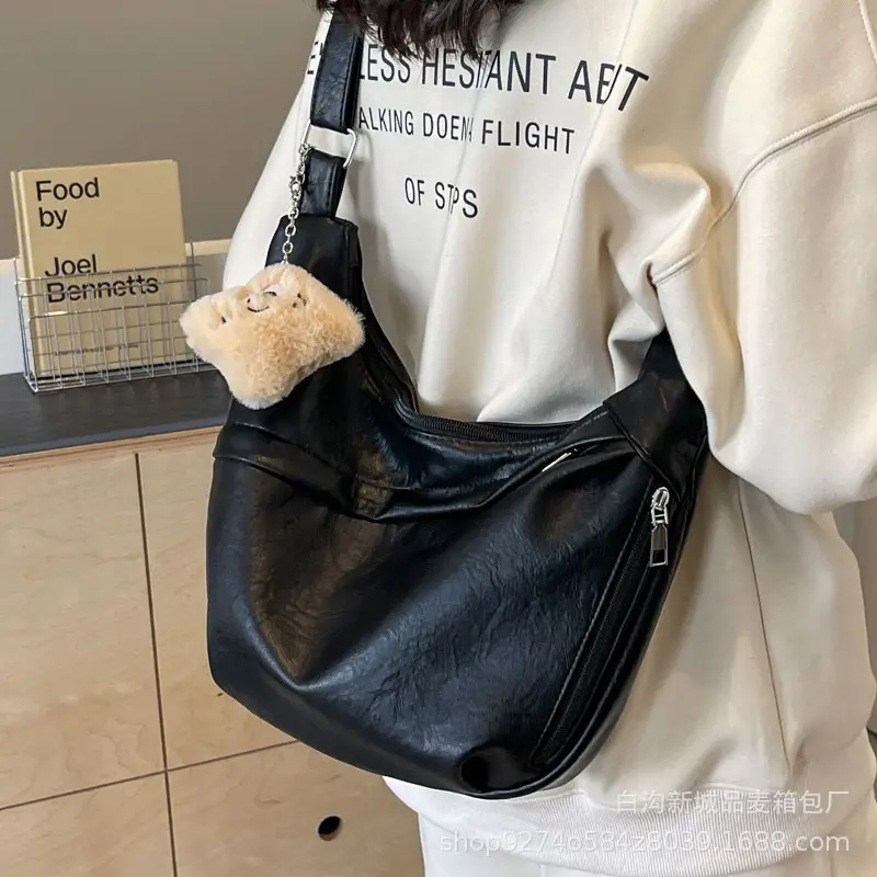 Women's Large Capacity Canvas Shoulder Bag Beige 2026 - Image 6
