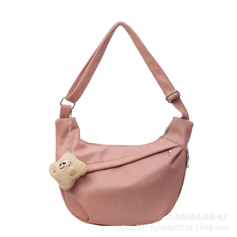 Women's Large Capacity Canvas Shoulder Bag Beige 2026 - Image 9