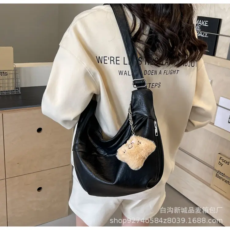 Women's Large Capacity Canvas Shoulder Bag Beige 2026 — feature 24