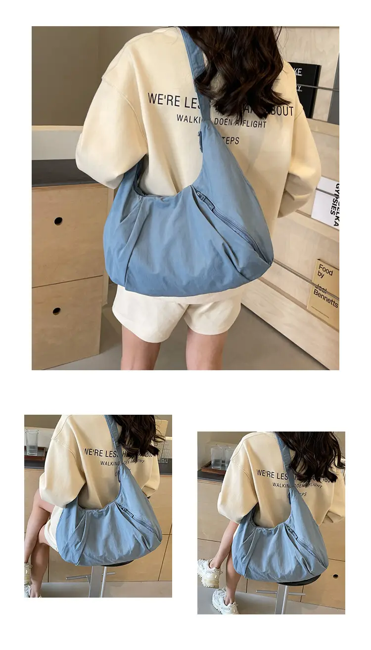 Retro Crossbody Bag for College Women Nylon Padded — feature 10