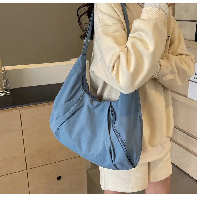 Retro Crossbody Bag for College Women Nylon Padded — feature 24