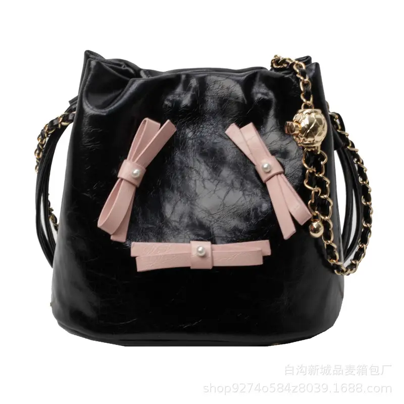 Black Velvet Chain Shoulder Bag for Women 2026 - Image 9