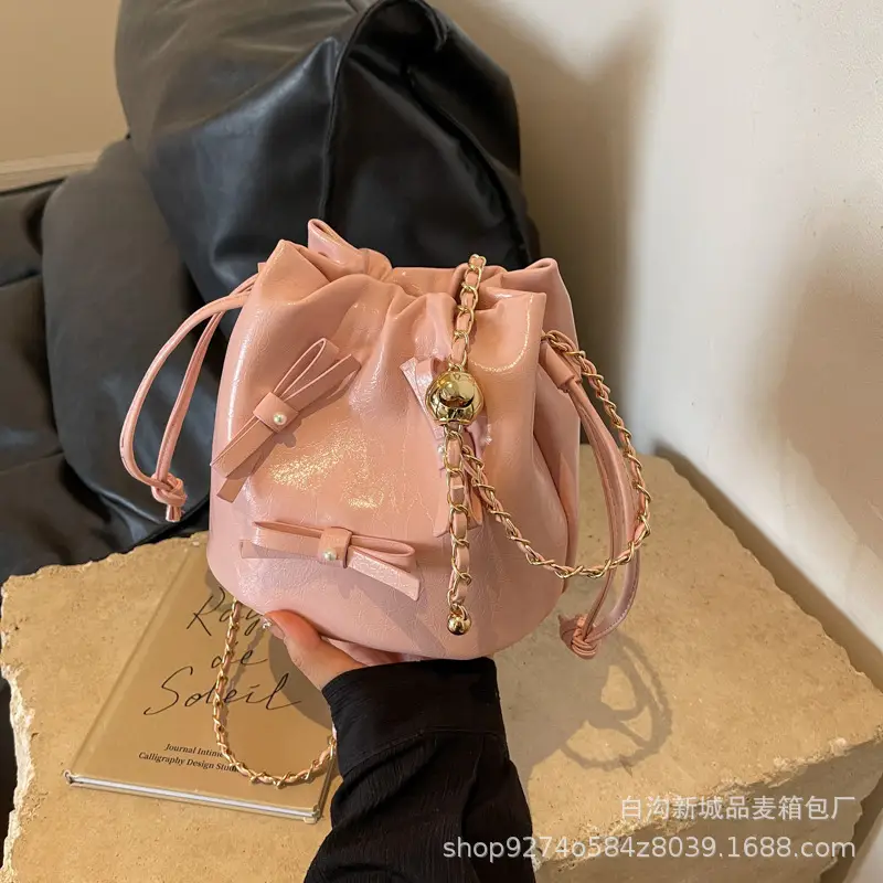 Black Velvet Chain Shoulder Bag for Women 2026 - Image 3