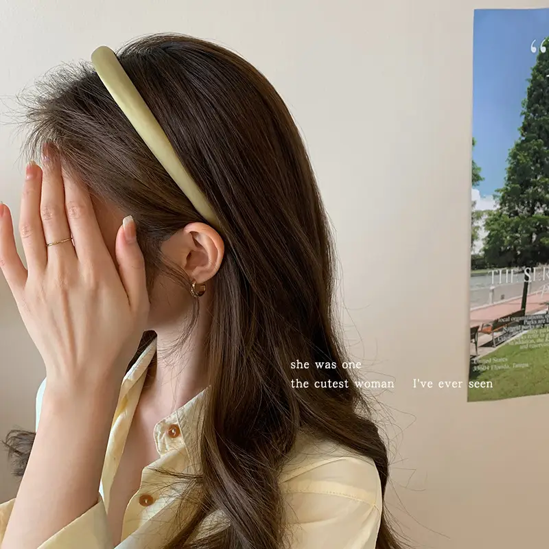 Women's French Style Hair Hoop White 2023 New - Image 9
