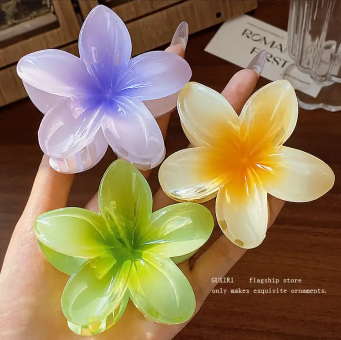 New Arrival Egg Flower Hair Clips All Colors - Image 22