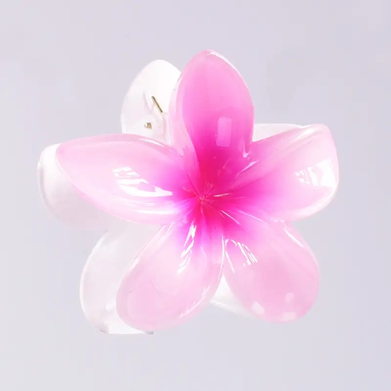 3# pink 8cm egg flower clip