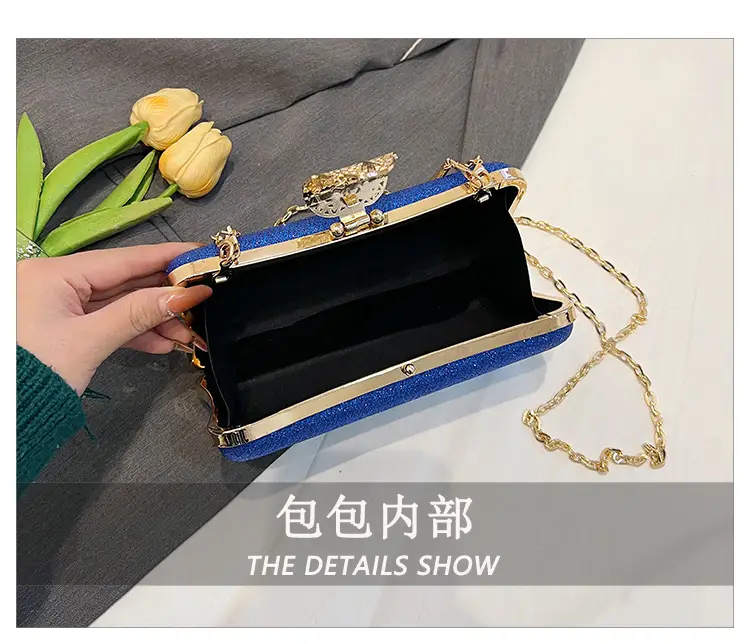 Red Embroidered Chain Handbag for Women — feature 12