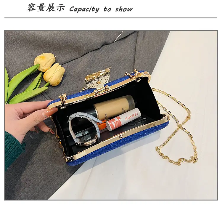 Red Embroidered Chain Handbag for Women — feature 13