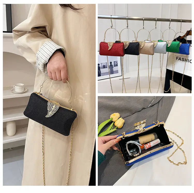 Red Embroidered Chain Handbag for Women — feature 17