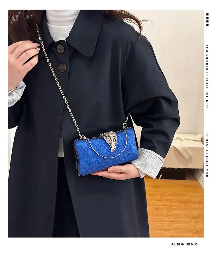 Red Embroidered Chain Handbag for Women — feature 2
