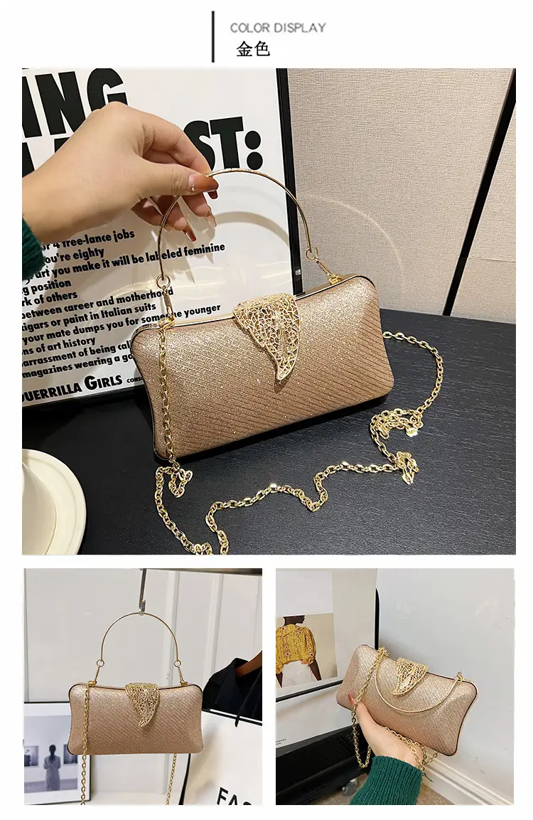 Red Embroidered Chain Handbag for Women — feature 20