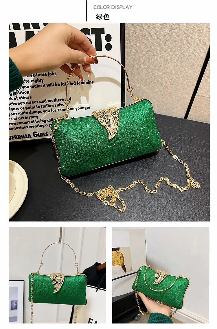 Red Embroidered Chain Handbag for Women — feature 21