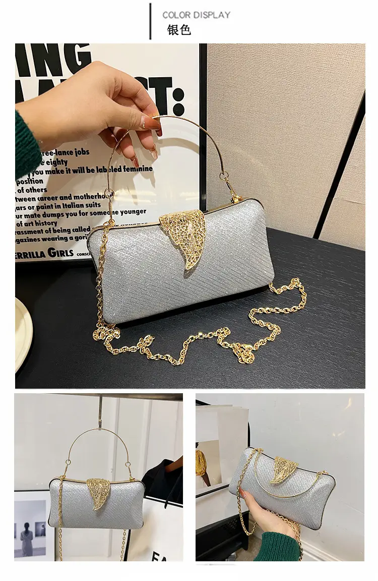 Red Embroidered Chain Handbag for Women — feature 23