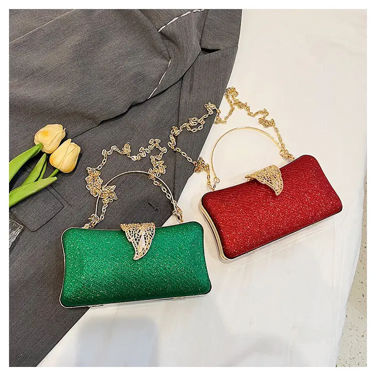 Red Embroidered Chain Handbag for Women — feature 25
