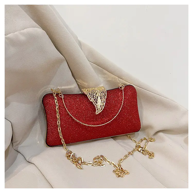 Red Embroidered Chain Handbag for Women — feature 38
