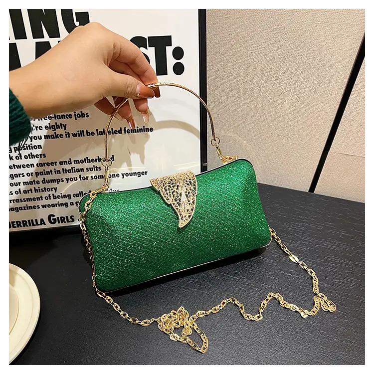 Red Embroidered Chain Handbag for Women — feature 40