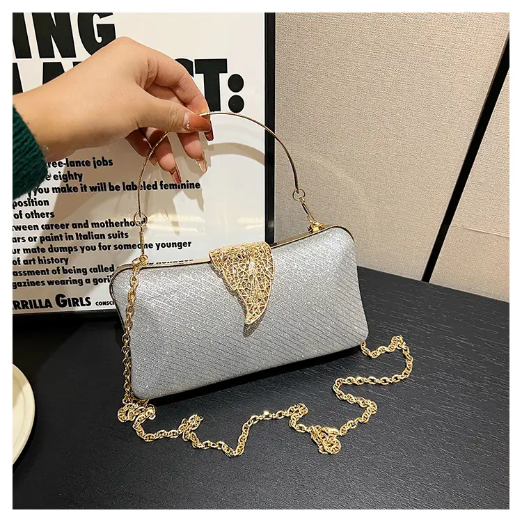 Red Embroidered Chain Handbag for Women — feature 43