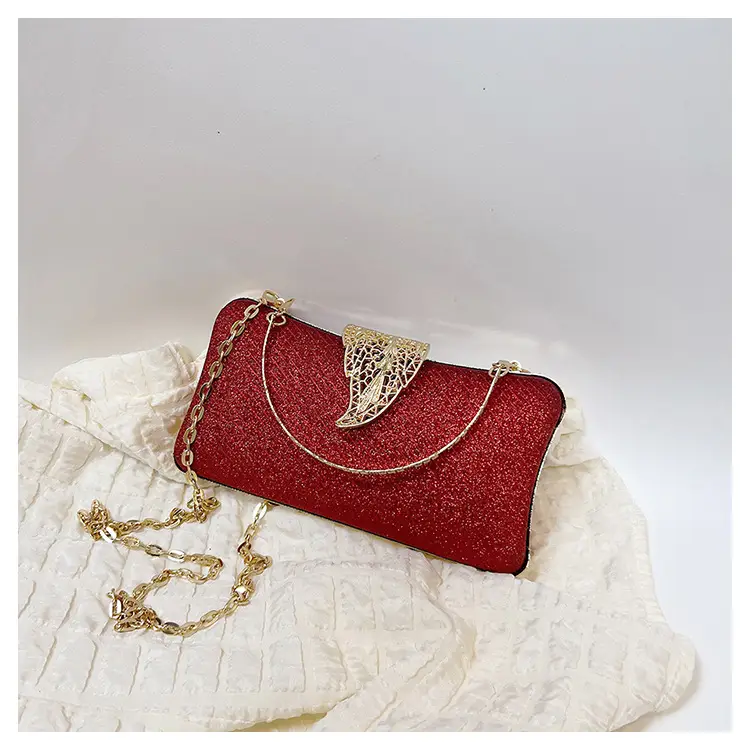 Red Embroidered Chain Handbag for Women — feature 45