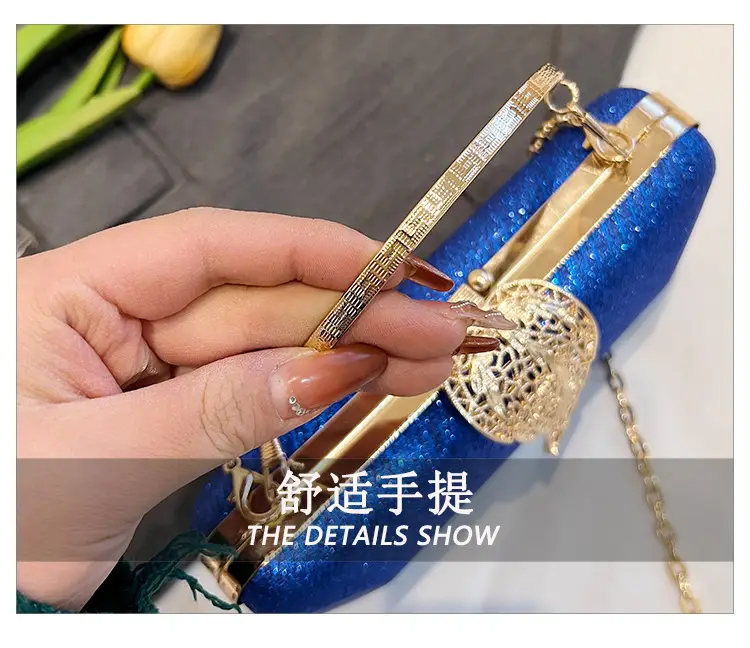 Red Embroidered Chain Handbag for Women — feature 7