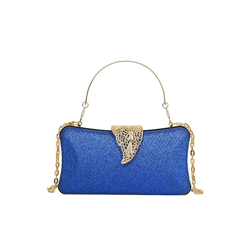 Red Embroidered Chain Handbag for Women