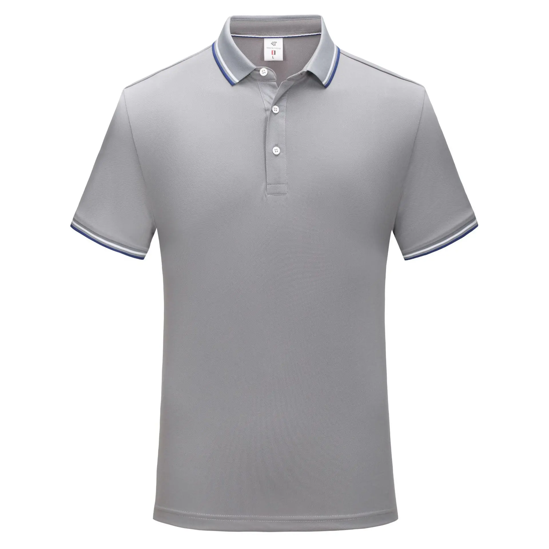 Men Dark Green Polo Shirt with Red White Trim - Image 7