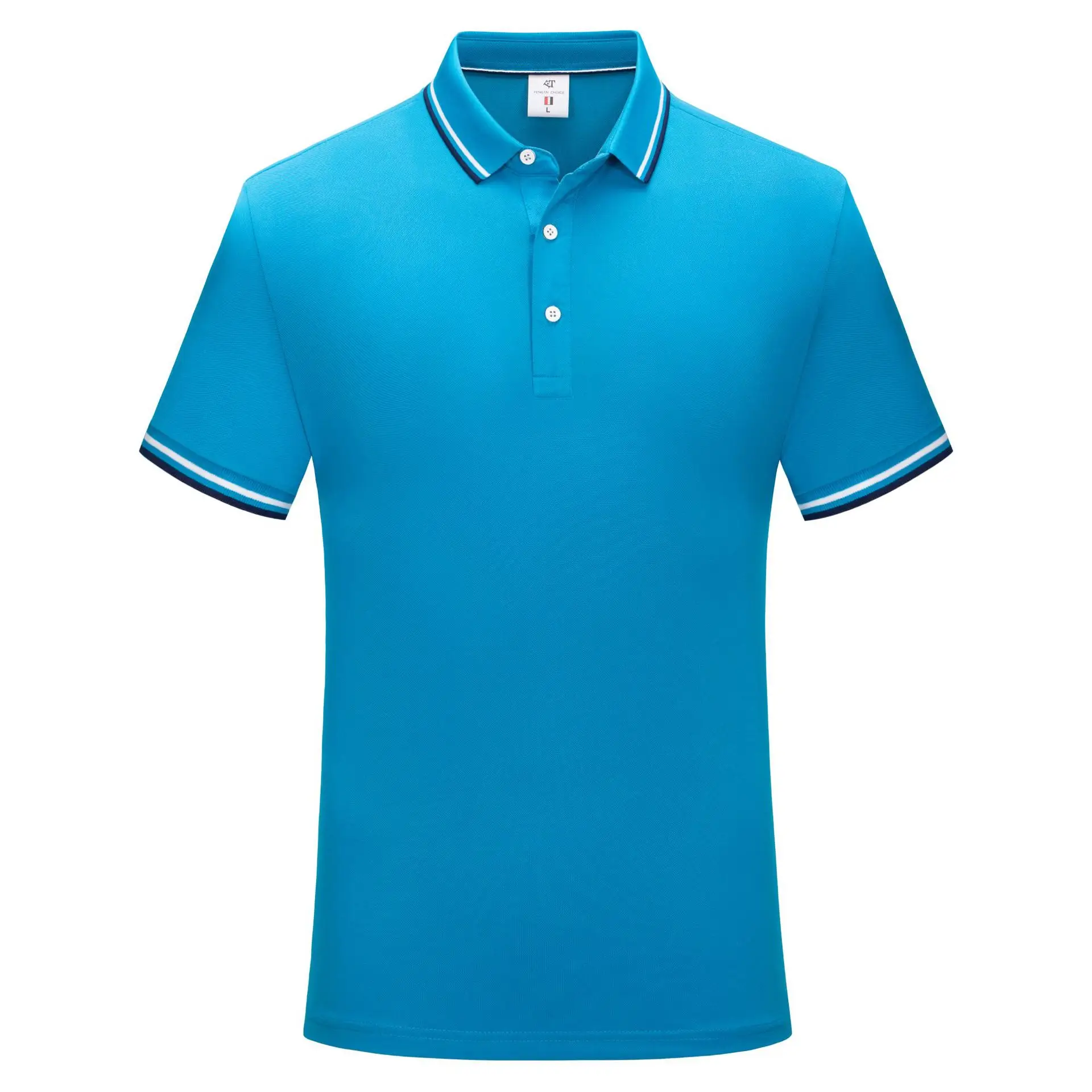 Men Dark Green Polo Shirt with Red White Trim - Image 8
