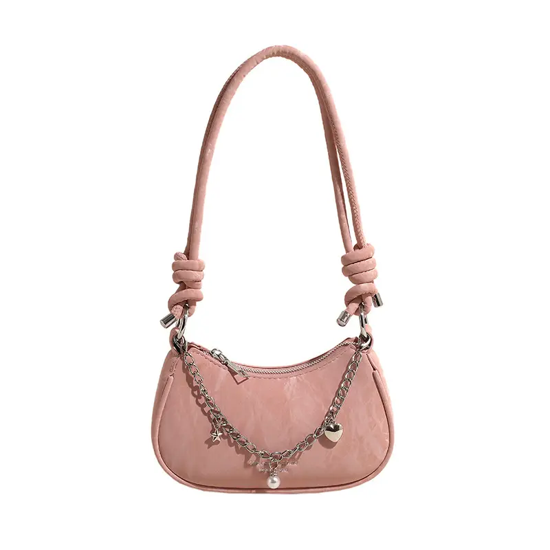 Pink Korean Style Shoulder Crossbody Bag for Girls - Image 3