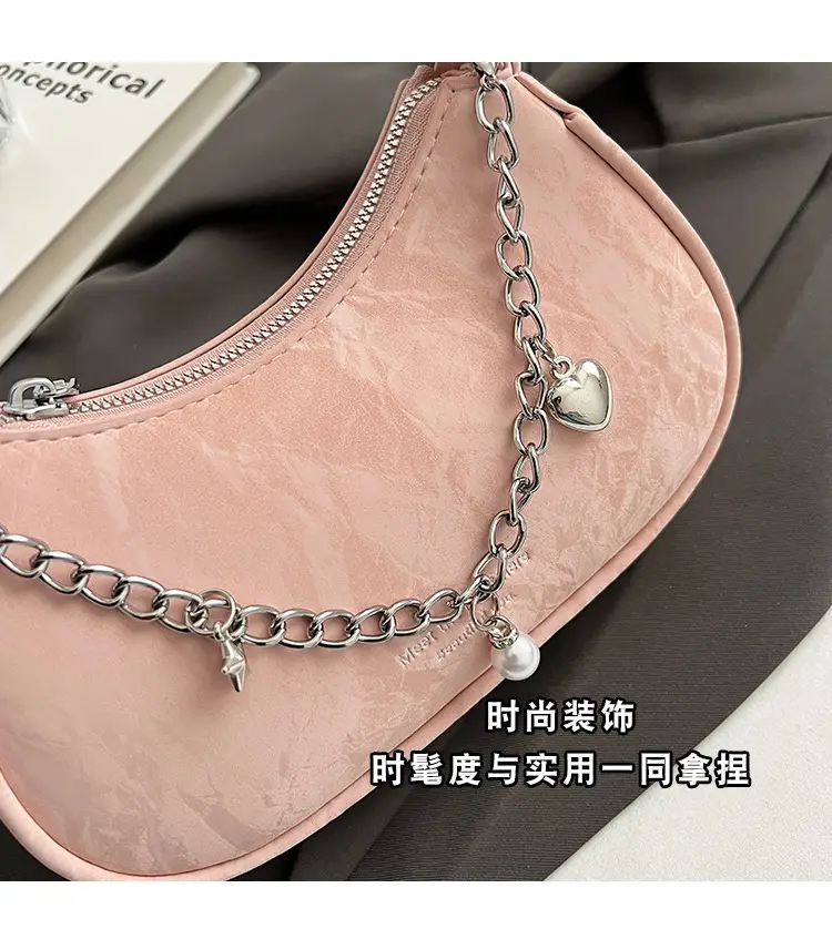 Pink Korean Style Shoulder Crossbody Bag for Girls — feature 10