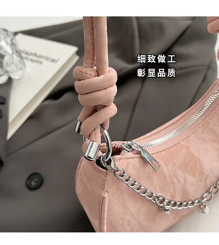 Pink Korean Style Shoulder Crossbody Bag for Girls — feature 12