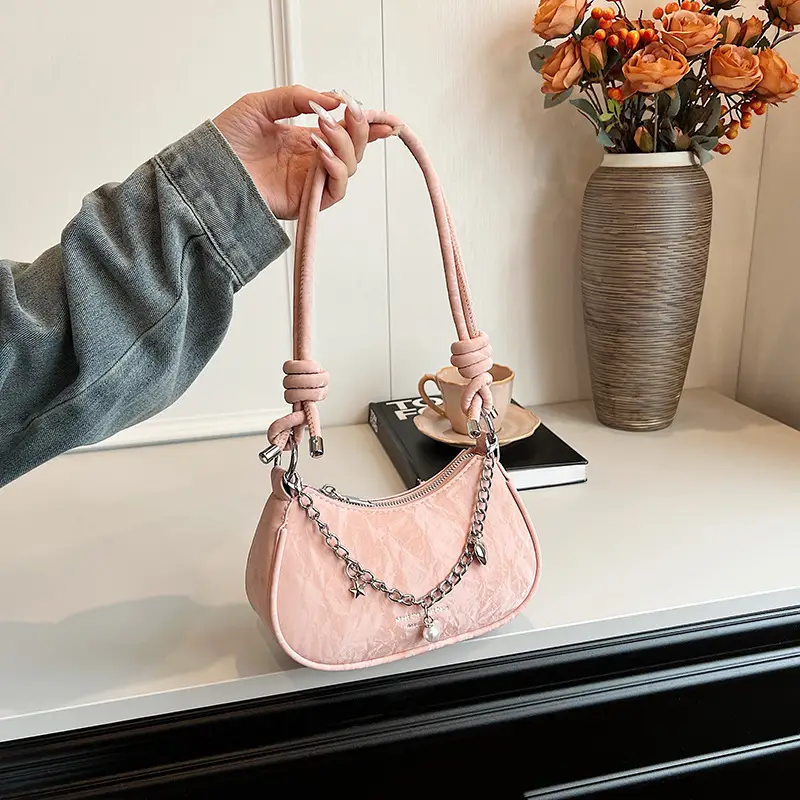 Pink Korean Style Shoulder Crossbody Bag for Girls — feature 17